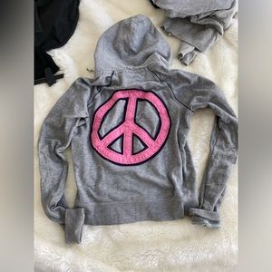 Pink zip hoodie